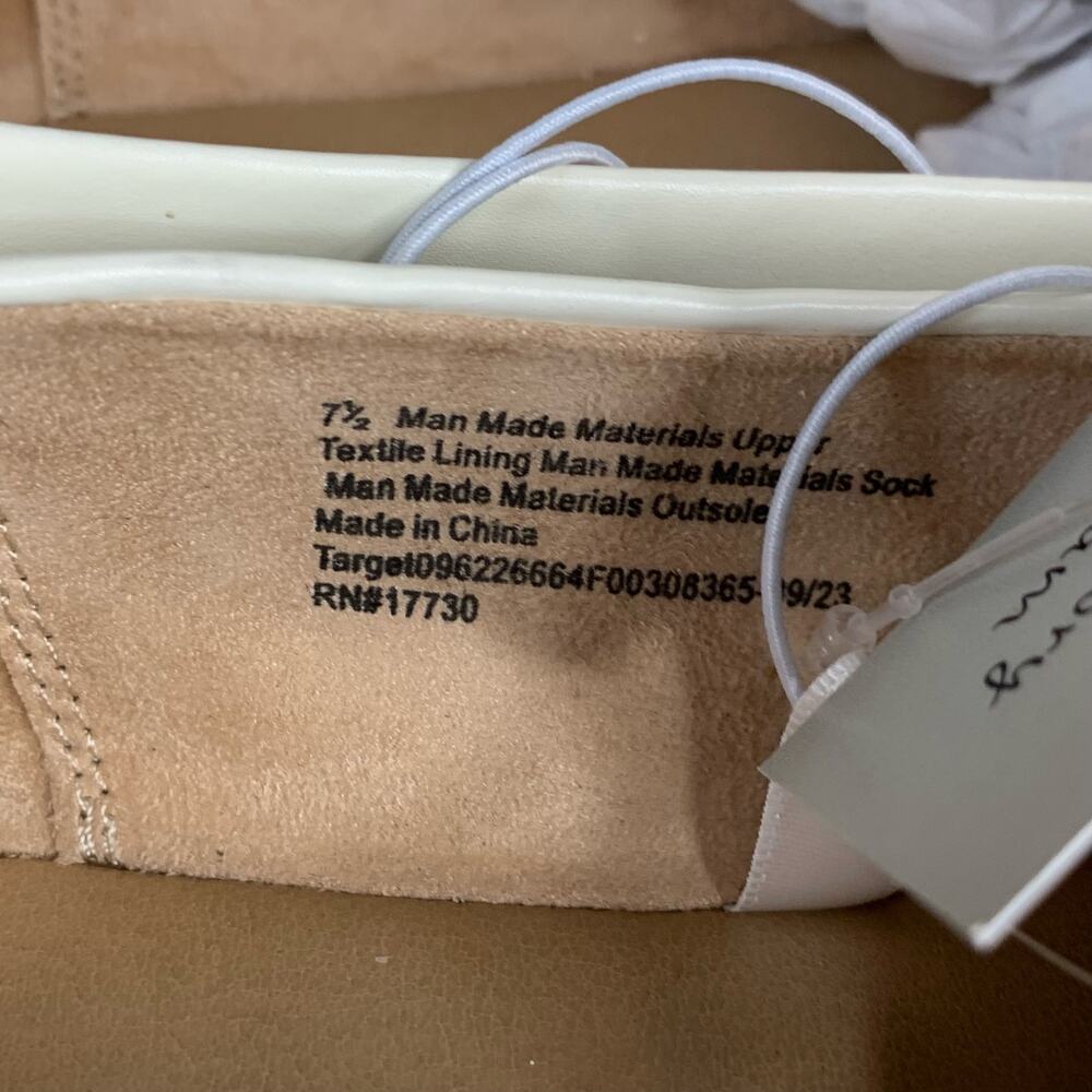 A New Day Women's Hayes Loafer Flats Cream Size 7.5 Memory Foam - Picture 10 of 12